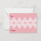 黒猫ピンクバレンタインパック ノートカード (裏面)