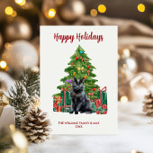 黒猫ファミリークリスマス シーズンカード