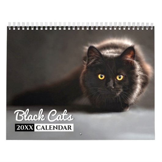 黒猫フォトウォールカレンダー カレンダー (カバー)
