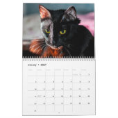黒猫フォトウォールカレンダー カレンダー (1月 2027)