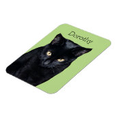 黒猫フォトキッ実在チン冷蔵庫用マグネット マグネット (左側)