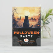 黒猫フルムーンオータムブラックハロウィーン 招待状 (スタンド正面)