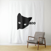 黒猫ブハロウィーンギフト猫 タペストリー (インサイチュ)