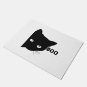 黒猫ブハロウィーンギフト猫 ドアマット (アングル)