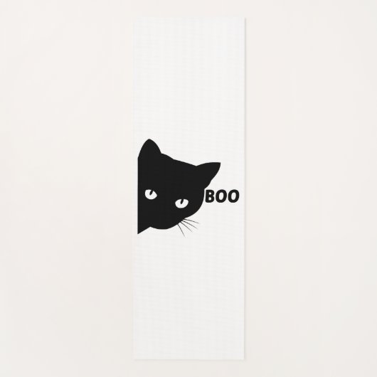 黒猫ブハロウィーンギフト猫 ヨガマット (正面)