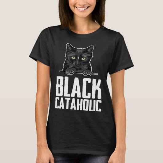 黒猫ブラックマザー Tシャツ (正面)
