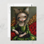 「黒猫プリンセス」のはがき ポストカード (正面/裏面)