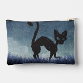 黒猫プリントカット&シュートートバッグ – Cute C アクセサリーポーチ (裏面)