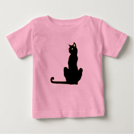 黒猫ベビー/幼児用Tシャツ ベビーTシャツ