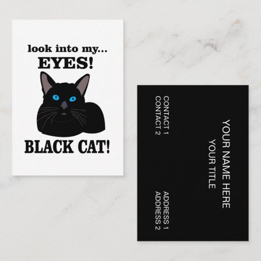 黒猫ペットサービス黒猫 名刺 (正面/裏面)