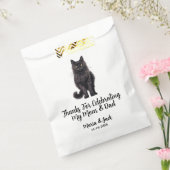 黒猫ペット結婚のフルカラー フェイバーバッグ (封をした状態)