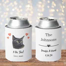 黒猫ペット結婚式 缶クーラー 引き出物