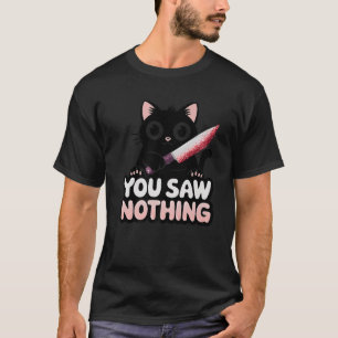 黒猫ホラー不気味ゴシックHalloween Feline P Tシャツ
