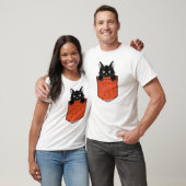 黒猫ポケットTシャツ Tシャツ (ユニセックス)