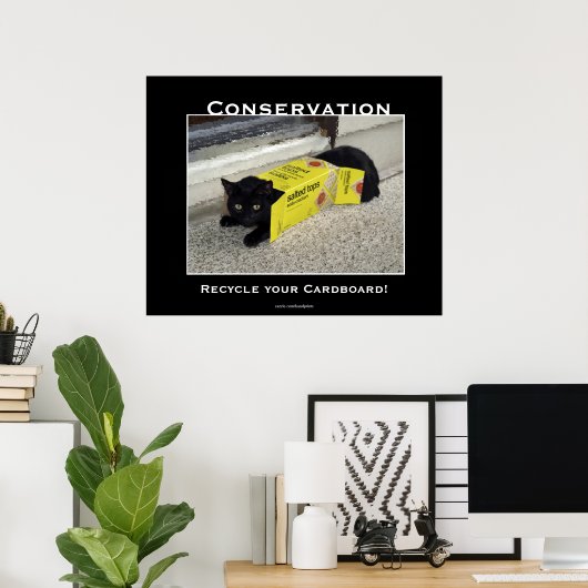 黒猫ポスターやる気を起こさせる ポスター (ホームオフィス)