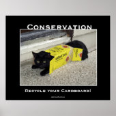 黒猫ポスターやる気を起こさせる ポスター (正面)