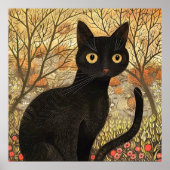 黒猫ポスター ポスター (正面)