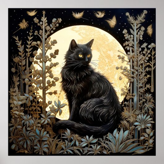 黒猫ポスター ポスター (正面)