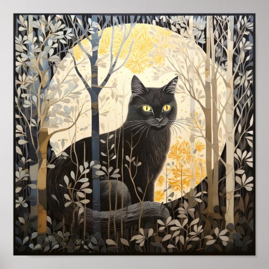 黒猫ポスター ポスター (正面)