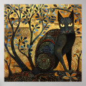 黒猫ポスター ポスター (正面)