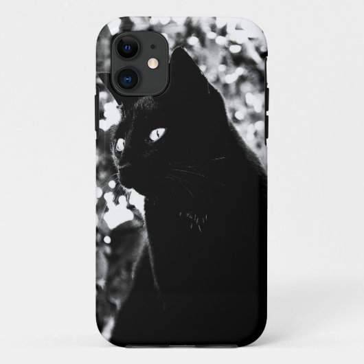 黒猫ポートレート写真 Case-Mate iPhoneケース (裏面)