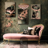 黒猫ポートレート&パラソルビクトリアン女性 薄葉紙