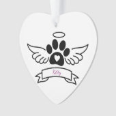 黒猫ポーペット記念ギフト猫好き オーナメント (正面)