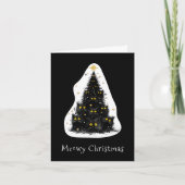 黒猫マイオウィクリスマスツリー シーズンカード (正面)