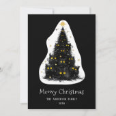黒猫マイオウィクリスマスツリー シーズンカード (正面)