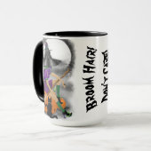 黒猫マグカップ付きハロウィーン魔女 マグカップ (正面左)