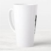 黒猫マグカップ カフェラテマグ (左アングル)