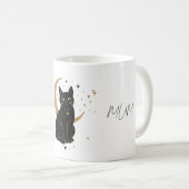 黒猫マグカップ コーヒーマグカップ (正面右)