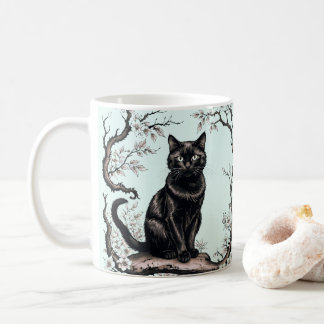 黒猫マグカップ コーヒーマグカップ
