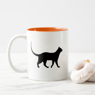 黒猫マグカップ ツートーンマグカップ