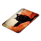 黒猫マグネット マグネット (左側)