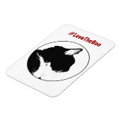 黒猫マグネット マグネット (左側)