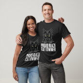 黒猫ママ黒猫ネコ黒猫パパ Tシャツ (ユニセックス)