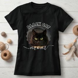 黒猫ママ オリジナル写真 Tシャツ
