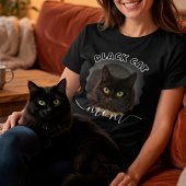 黒猫ママ オリジナル写真 Tシャツ
