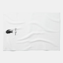 黒猫マンガ最高のーペット キッチンタオル