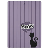 黒猫マンガ紫のニャー クリップボード (裏面)