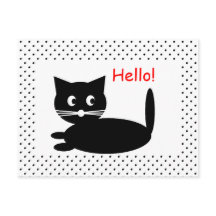 黒猫マンガ – はがき