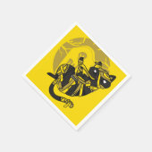 黒猫ミイラ スタンダードカクテルナプキン (角)