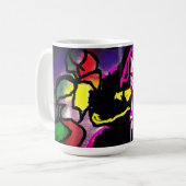 黒猫ミスティ コーヒーマグカップ (正面左)