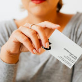 黒猫ミニマルのぞきペットケアサービス 名刺