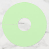 黒猫ミュージシャン楽器音符グリーン ワイングラスタグ (裏面)