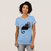 黒猫ミームTシャツ Tシャツ (正面フル)