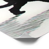 黒猫ムーンポスタープリント ポスター (角)