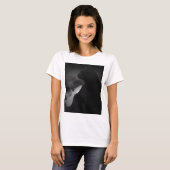 黒猫ムーンライトシルエット Tシャツ (正面フル)