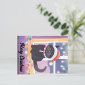 黒猫メリーのクリスマス ポストカード (スタンド正面)